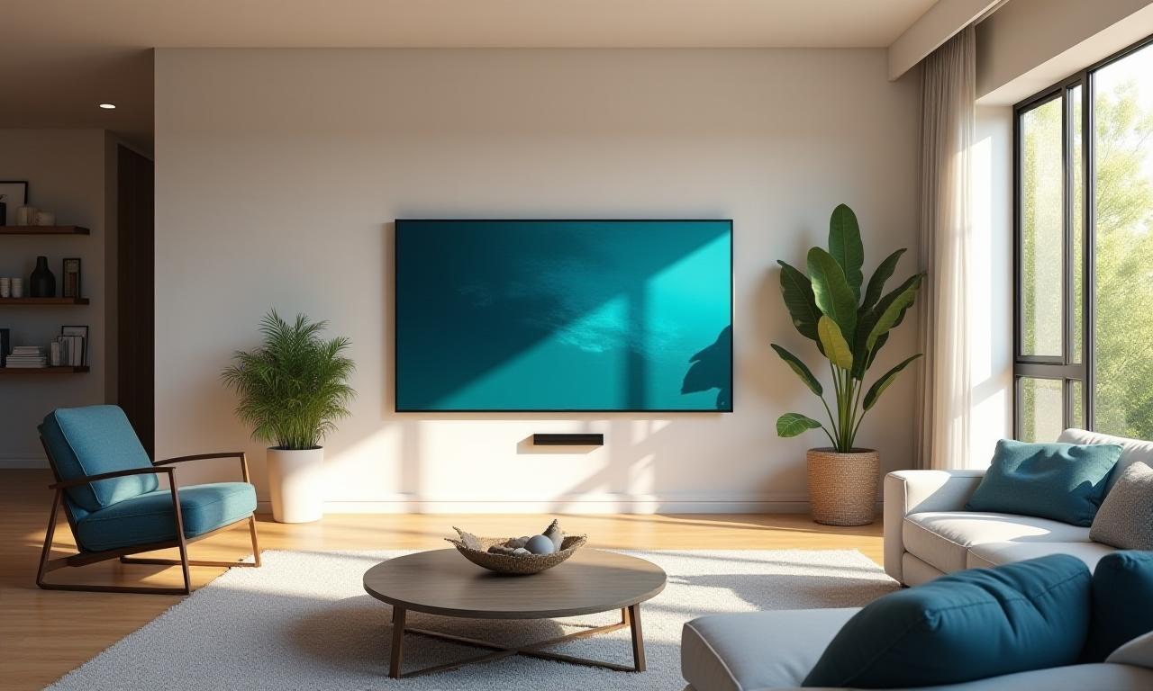 Modern Australian living room with Smart TV